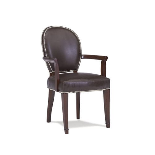 Klassischer Esszimmerstuhl - DUKE - Ralph Lauren Home - für den Innenraum / Leder / Gestell aus Holz