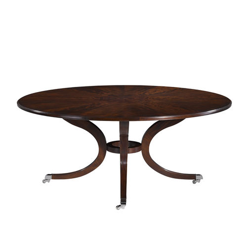Klassischer Esstisch - ALLEYN - Ralph Lauren Home - Mahagoni / Gestell aus Mahagoni / rund
