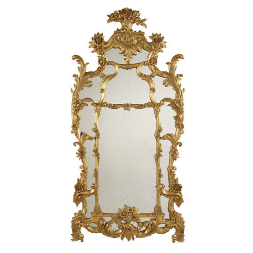 Wandmontierter Spiegel - ONE FIFTH - Ralph Lauren Home - Stil / blattvergoldetes Holz