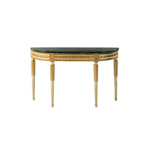 Empire-Stil-Konsolentisch - 0103CN - COLOMBO STILE - Marmor / Halbmond / für Privatgebrauch