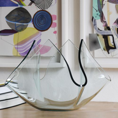 Moderne Vase - CARTOCCIO Q - FontanaArte - Glas / handgefertigt / Tisch