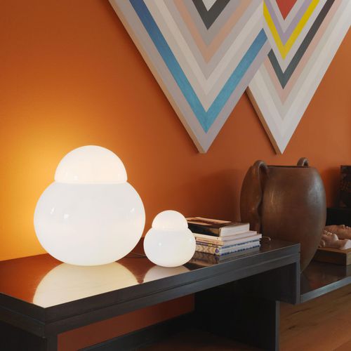 Tischlampe - DARUMA MEDIUM - FontanaArte - geblasenes Glas / originelles Design / mit Kabel