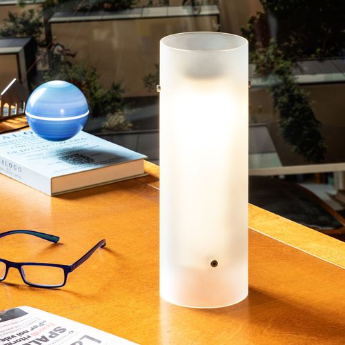 Tischlampe - LASOSPESA - FontanaArte - Borosilikatglas / modern / mit Kabel