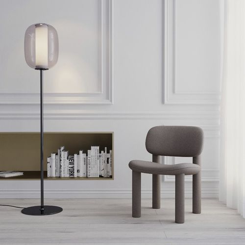 Stehleuchte - MERIDIANO - FontanaArte - Metall / geblasenes Glas / modern