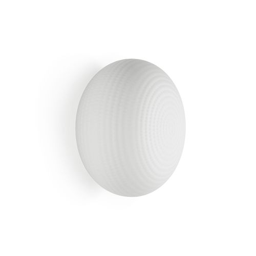 Moderne Deckenleuchte - BIANCA LARGE - FontanaArte - oval / Glas / Metall
