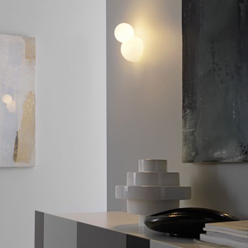 Moderne Wandleuchte - BRUCO MEDIUM - FontanaArte - für den Innenraum / geblasenes Glas / sphärisch