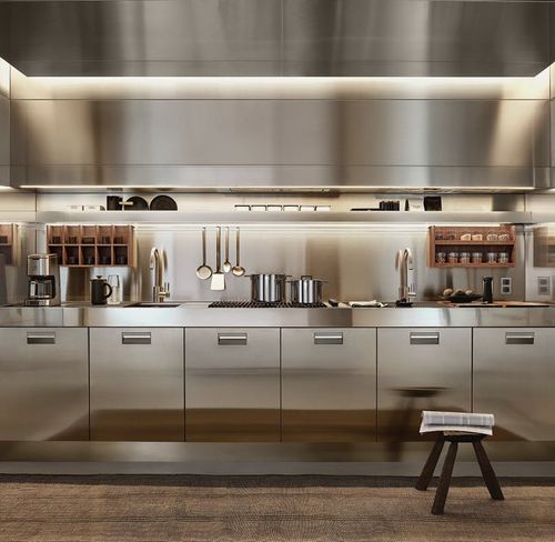 Wandmontiertes Regal - MENSOLINEA - Arclinea - modern / Holz / Aluminium