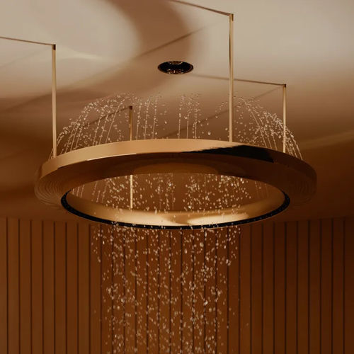 Hängender Duschkopf - AQUAHALO - DORNBRACHT - rund / Regenstrahl