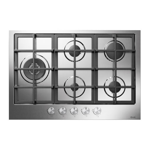 Gaskochfeld - HCS75SCK - ILVE - Profi / mit 5 Kochfeldern / Einbau