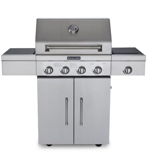 Gas-Gartengrill - 720-0733A - KitchenAid - für professionellen Einsatz / auf Rollen / Edelstahl