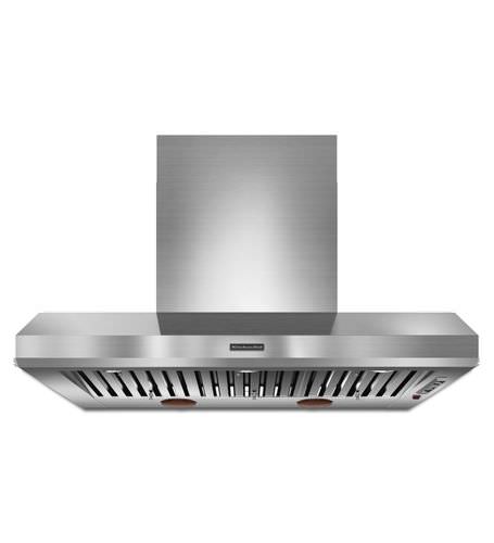 Wandabzugshaube - KXW9748YSS - KitchenAid - mit integrierter Beleuchtung