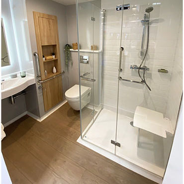 Modernes Badezimmer - NORIA - BAUDET SA - Steingut / Laminat / Polyester