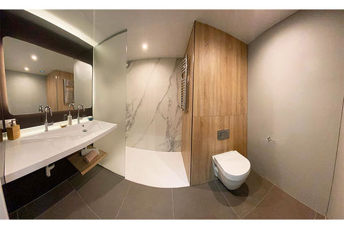 Modernes Badezimmer - ELITHIS - BAUDET SA - Metall / für Hotels / Fertig