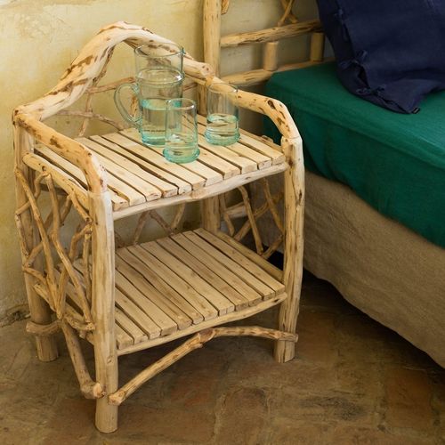 Moderner Nachttisch - UN JARDIN RÊVÉ - CARAVANE - Holz / Gestell aus Holz / rechteckig