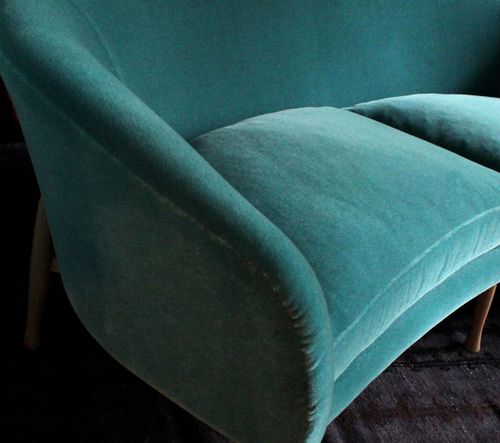 Modernes Sofa - SLOANE - CARAVANE - Stoff / orange / Zweisitzer