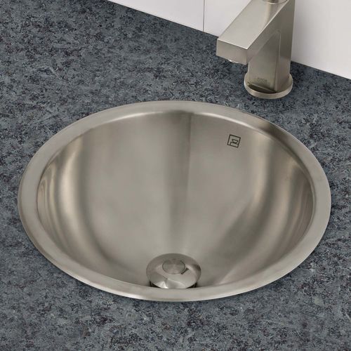 Unterbauwaschbecken - 1201 - Deco Lav - rund / Edelstahl / modern