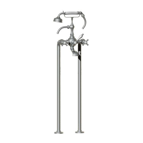 Zweigriffmischer für Badewanne - 01.498 - HORUS - bodenstehend / aus verchromtem Metall / für Badezimmer