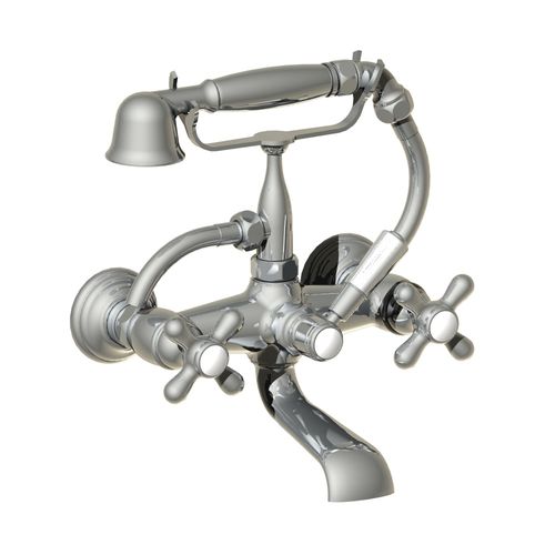 Zweigriffmischer für Dusche - 04.434 - HORUS - für Badewanne / wandmontiert / aus verchromtem Metall