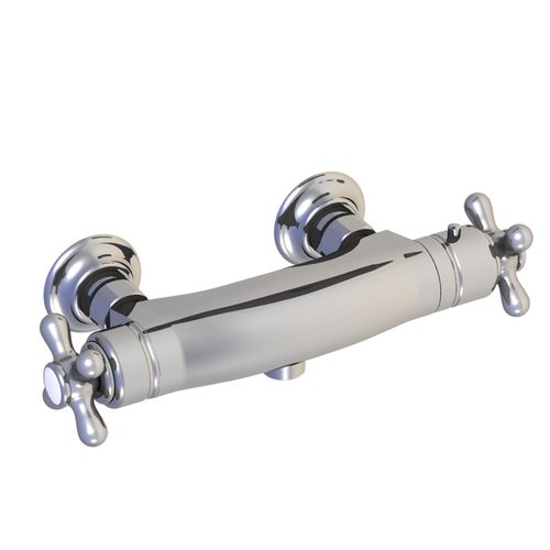 Zweigriffmischer für Dusche - 04.596 - HORUS - wandmontiert / thermostatisch / aus verchromtem Metall