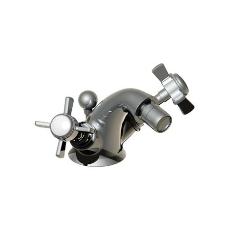 Bidet-Zweigriffmischer - 28.311 - HORUS - Aufsatz / aus verchromtem Metall / für Badezimmer