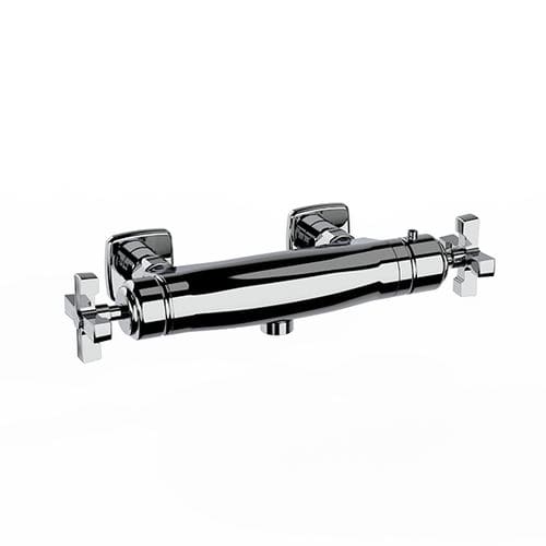 Einhebelmischer für Dusche - 16 596 - HORUS - wandmontiert / thermostatisch / aus verchromtem Metall