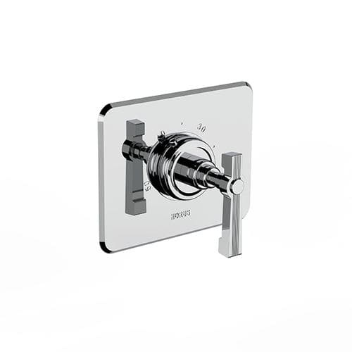 Einhebelmischer für Waschtisch - 17 507 - HORUS - wandmontiert / thermostatisch / aus verchromtem Metall