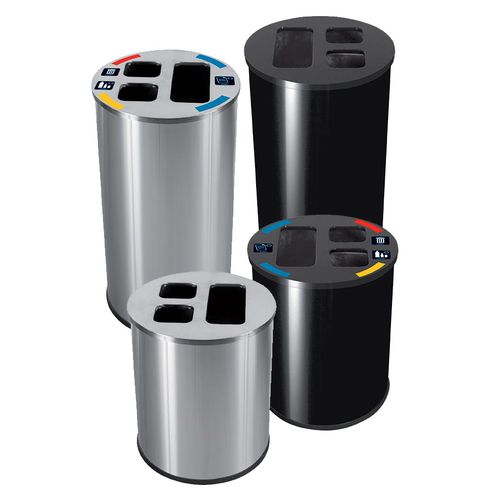 Park-Abfallbehälter - COMPACT  - JVD - System / Edelstahl / modern