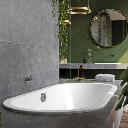 Ovale Badewanne - VAIO DUO - Kaldewei - eingebaut / für Wohnungen / emailliertes Metall