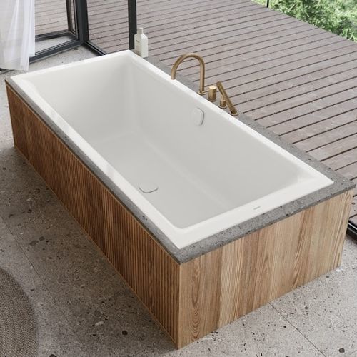 Eingebaute Badewanne - PURO NEXT - Kaldewei - für Wohnungen / Chrom / modern