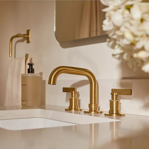 Einhebelmischer für Waschtisch - CASTIA™ - Kohler - Aufsatz / Metall / für Badezimmer
