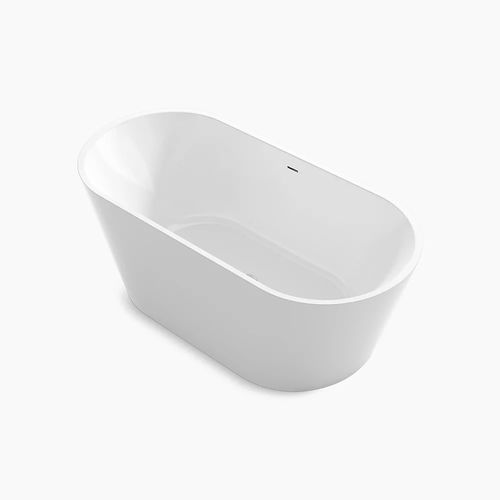 Ovale Badewanne - EVOK™ - Kohler - selbsttragend / für Wohnungen / Acryl