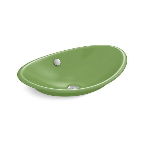 Einbauwaschbecken - IRON PLAINS® - Kohler - nach Maß / oval / ohne Öffnung