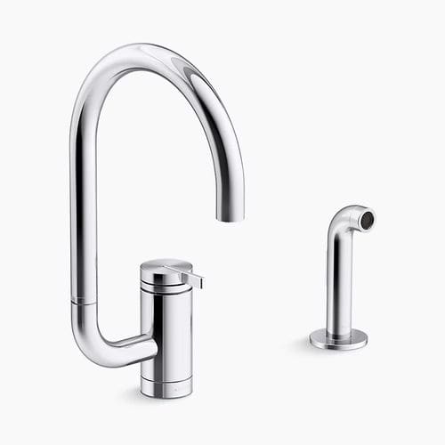 Aufsatz-Einhebelmischer - COMPONENTS® - Kohler - Metall / für Küche / 2-Loch