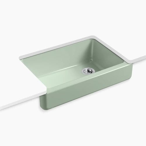 Einbeckenspüle - WHITEHAVEN® - Kohler - ohne Abtropffläche / Gusseisen / Unterbau