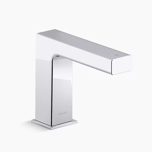 Einhebelmischer für Waschtisch - STRAYT™ - Kohler - Aufsatz / verchromter Messing / für Badezimmer