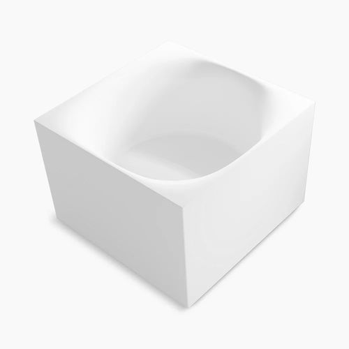 Quadratische Badewanne - STILLNESS® SOAK - Kohler - freistehend / für Wohnungen / Acryl