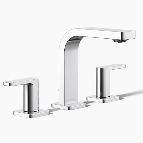 Einhebelmischer für Waschbecken - PARALLEL® - Kohler - Aufsatz / Metall / Messing