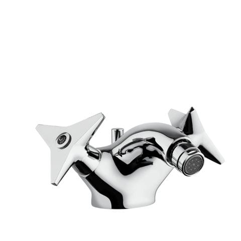 Bidet-Zweigriffmischer - 5514 - MAMOLI - Aufsatz / aus verchromtem Metall / Keramik