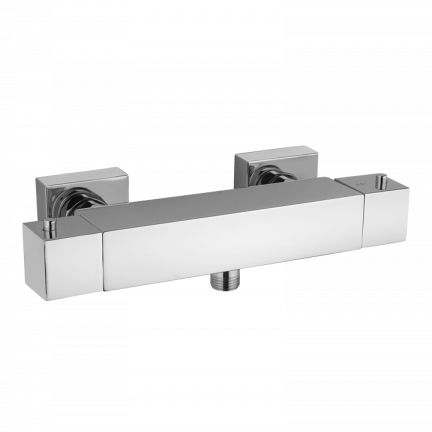 Einhebelmischer für Dusche - 3045 - MAMOLI - wandmontiert / thermostatisch / aus verchromtem Metall
