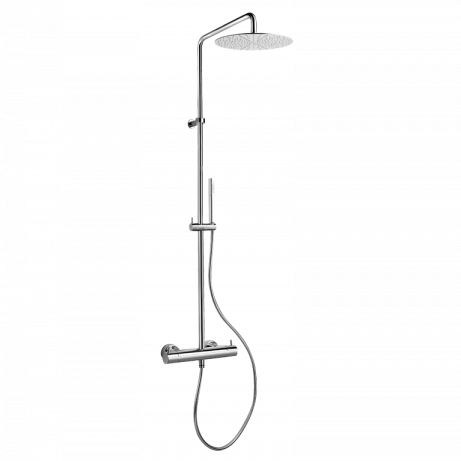 Thermostatische Duschsäule - 3827/0822 - MAMOLI - Edelstahl / wandmontiert / modern