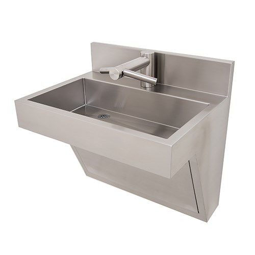 Wand-Waschbecken - HWS : 9170 - Neo-Metro - Edelstahl / rechteckig / modern