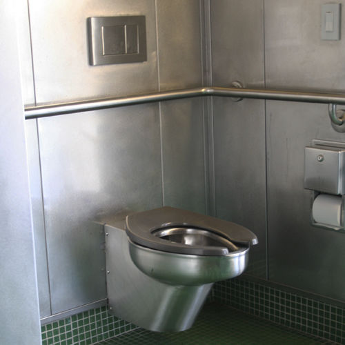 Wandhängendes WC - EURO-URBAN : 8951  - Neo-Metro - Edelstahl / für öffentliche Sanitäreinrichtungen / modern