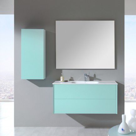 Wandhängender Waschtisch-Unterschrank - OTTOBEL - ottofond - MDF / Mineralwerkstoff / modern