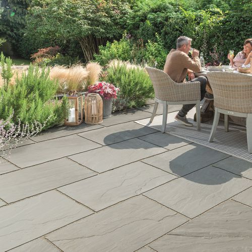 Natursteinplattenbelag - BRADSTONE - für Außenbereich / texturiert / für öffentliche Bereiche