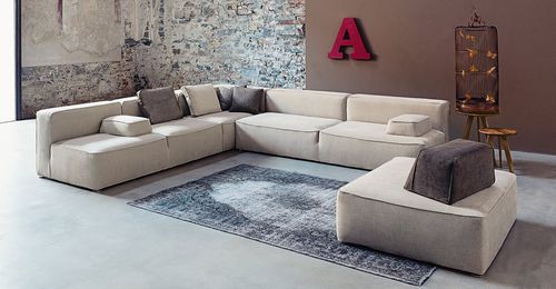Modulsofa - 275 GLAM - Vibieffe - modern / Stoff / Leder