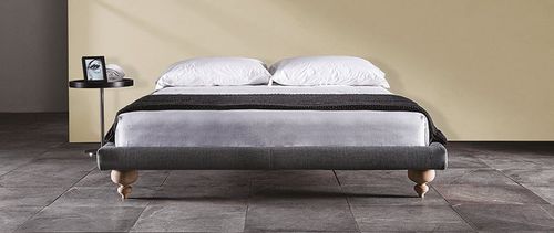 Doppelbett - 5600 SOMMIER - Vibieffe - modern / Polster / Leinen