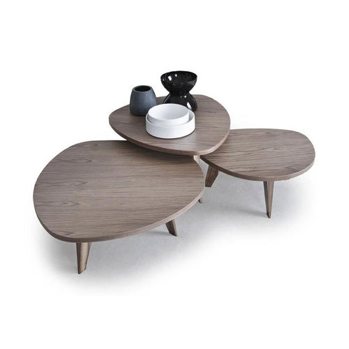 Moderner Couchtisch - 9500 - 057, 058, 59, 060, 061, 062, 073 - Vibieffe - Nussbaum / modular / für Privatgebrauch