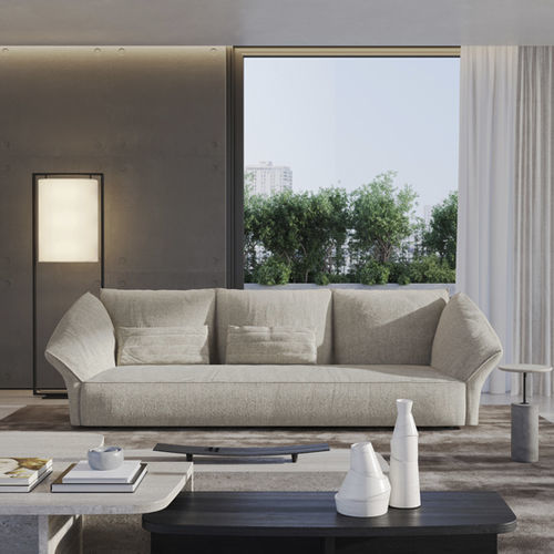 Modernes Sofa - 35_WAVES - Vibieffe - für Wohnzimmer / Stoff / Leder
