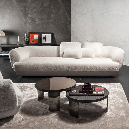 Modernes Sofa - 360_CONFIDENT - Vibieffe - Stoff / Leder / weiß