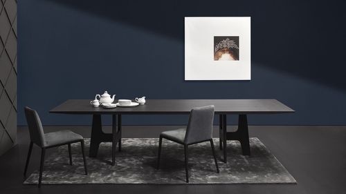 Moderner Esstisch - 4050_ITALO - Vibieffe - MDF / Gestell aus Eiche / rechteckig